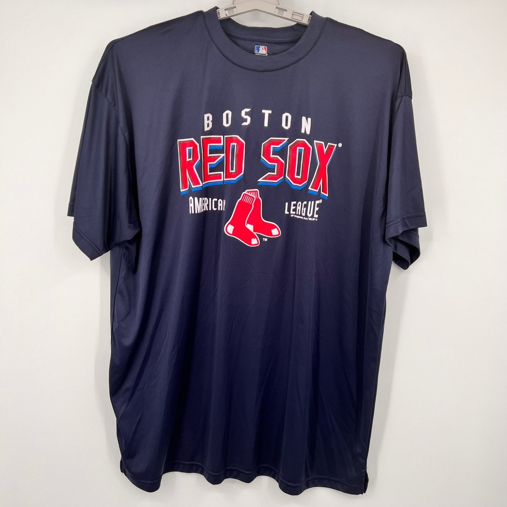 MLB Boston Red Sox Performance T-Shirt Mens 3X Navy Blue American League Graphic